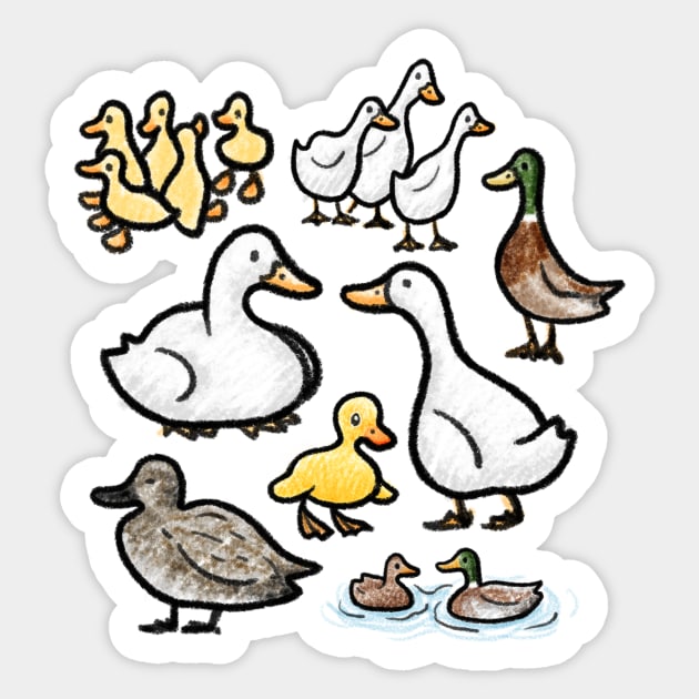 Ducks! Sticker by royal_ten